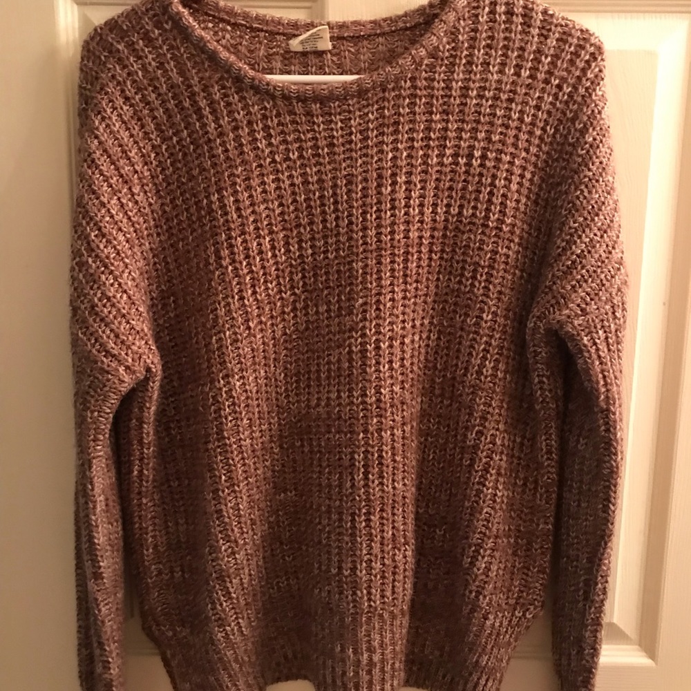 Purple knit sweater